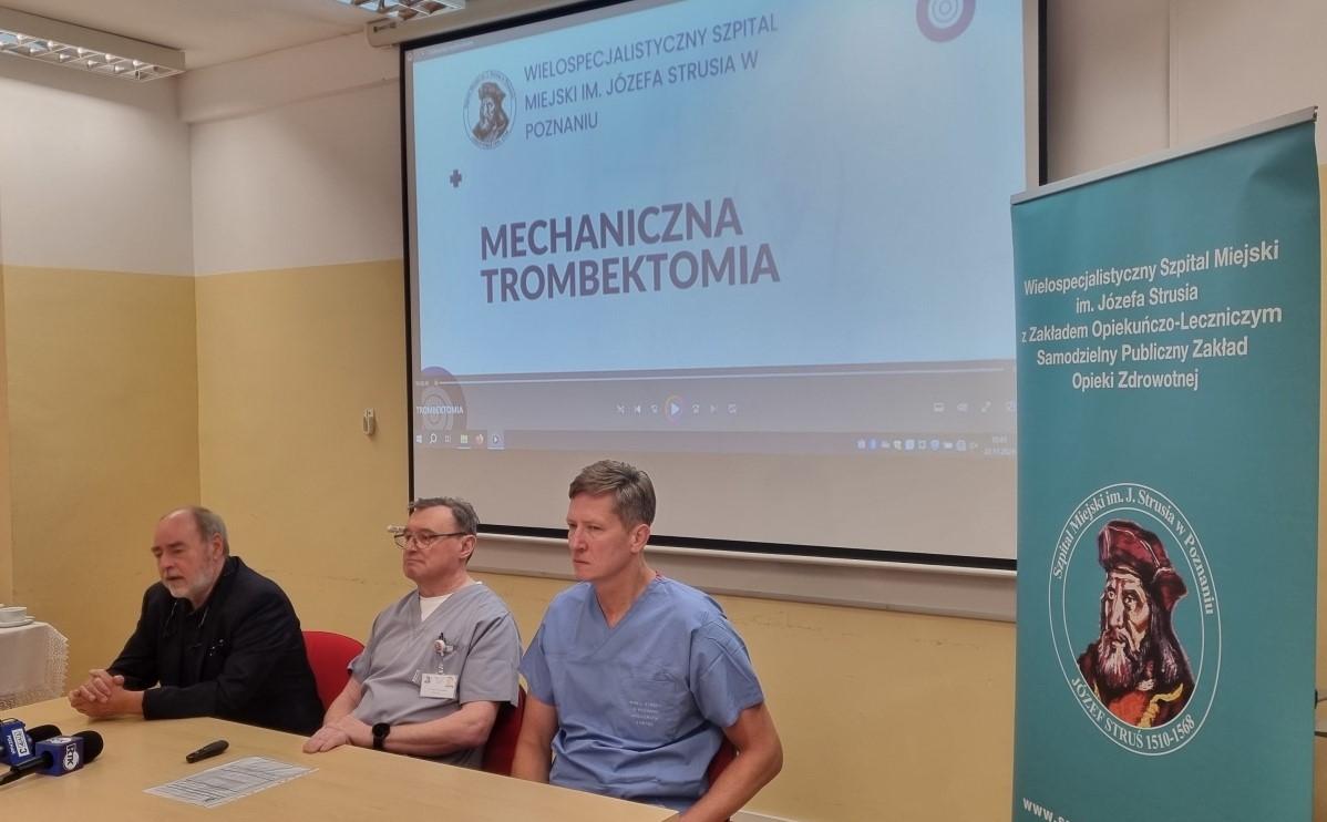briefing prasowy Trombektomia mechaniczna w naszym Szpitalu
