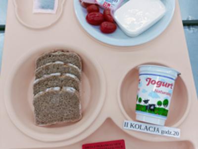 Posiłek na dzień 20.12.2024 roku(piątek)- kolacja dieta cukrzycowa- dita z ograniczeniem łatwo przyswajalnych węglowodanów