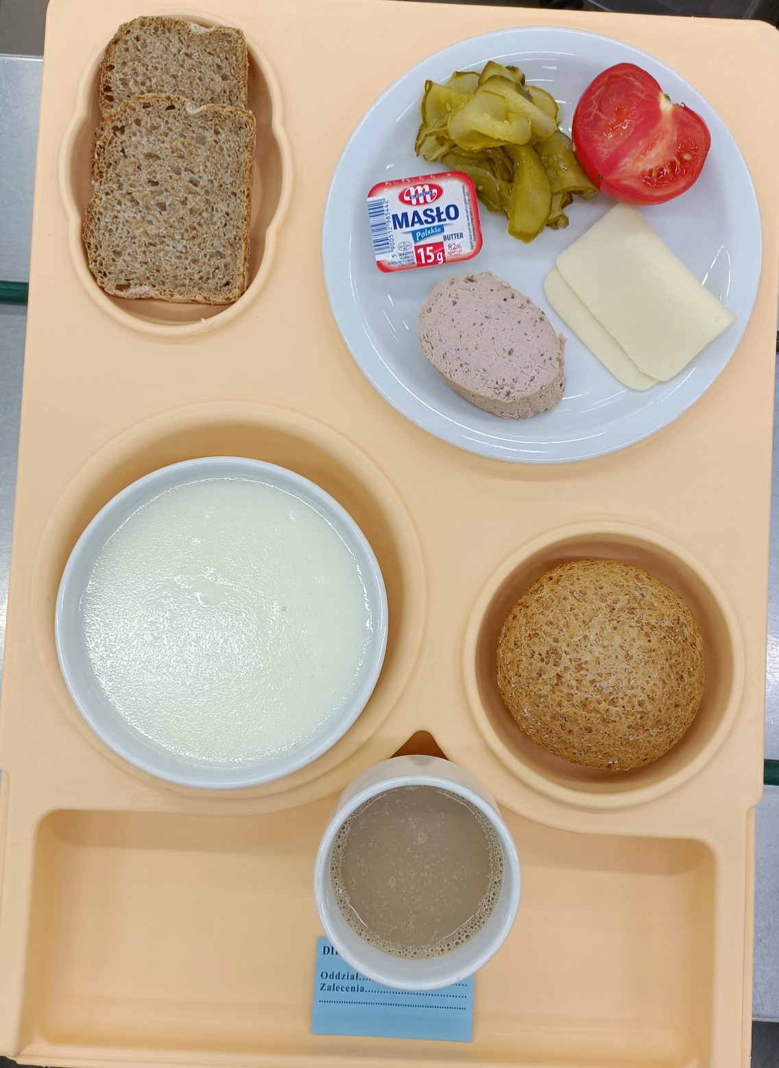 Posiłek na dzień 15.01.2025 roku- śniadanie dieta podstawowa