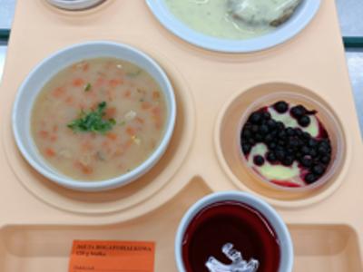 Posiłek na dzień 14.01.2025 roku- obiad dieta łatwostrawna bogatobiałkowa