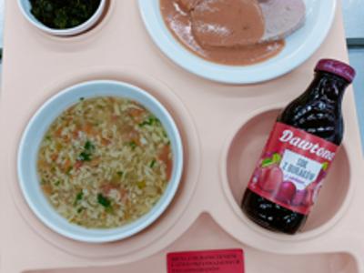 Posiłek na dzień 28.01.2025 roku- obiad dieta cukrzycowa- dieta z ograniczeniem łatwo przyswajalnych weglowodanów