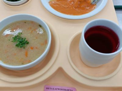 Posiłek na dzień 14.02.2025 roku- obiad dieta łatwostrawna