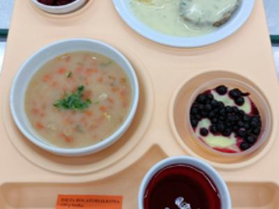 Posiłek na dzień 11.02.2025 roku -obiad dieta łatwostrawna bogatobiałkowa