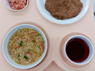 Posiłek na dzień 25.02.2025 roku - obiad dieta podstawowa