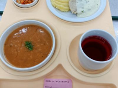 Posiłek na dzień 13.03.2025 roku - obiad dieta łatwostrawna