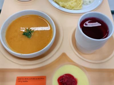 Posiłek na dzień 17.03.2025 roku - obiad dieta łatwostrawna bogatobiałkowa