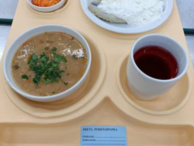 Posiłek na dzień 21.03.2025 roku - obiad dieta podstawowa