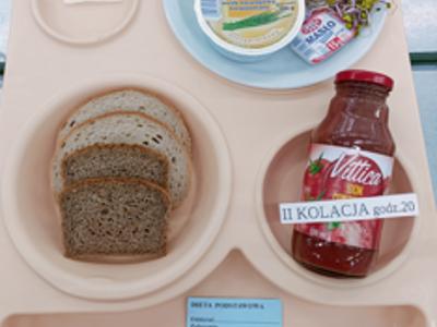 Posiłek na dzień 26.03.2025 roku - kolacja dieta podstawowa