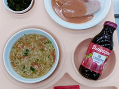 Posiłek na dzień 25.03.2025 roku - obiad dieta cukrzycowa - dieta z ograniczeniem łatwo przyswajalnych węglowodanów