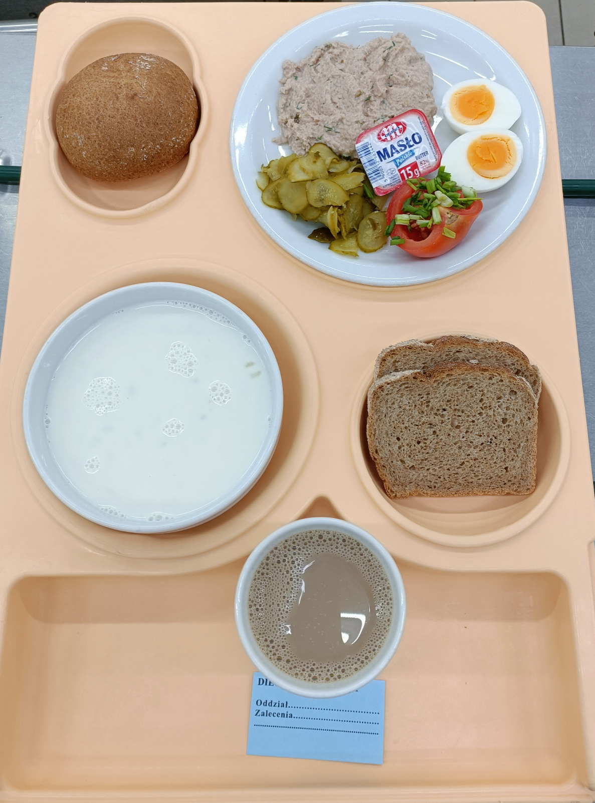 Posiłek na dzień 28.03.2025 roku - śniadanie dieta podstawowa
