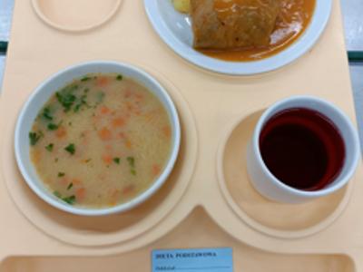Posiłek na dzień 03.04.2025 roku - obiad dieta podstawowa