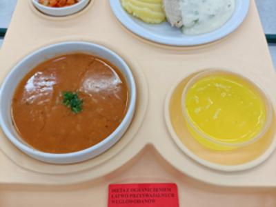 Posiłek na dzień 10.04.2025 roku - obiad dieta cukrzycowa - dieta z ograniczeniem łatwo przyswajalnych węglowodanów