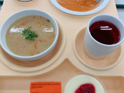 Posiłek na dzień 11.04.2025 roku - obiad dieta łatwostrawna bogatobiałkowa