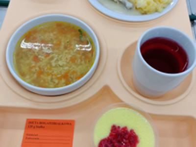 Posiłek na dzień 16.04.2025 roku - obiad dieta łatwostrawna bogatobiałkowa