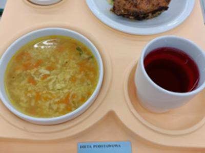 Posiłek na dzień 16.04.2025 roku - obiad dieta podstawowa