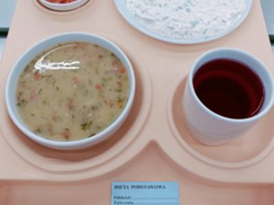 Posiłek na dzień 18.04.2025 roku - obiad dieta podstawowa