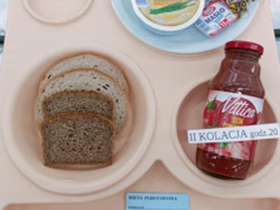 Posiłek na dzień 23.04.2025 roku - kolacja dieta podstawowa