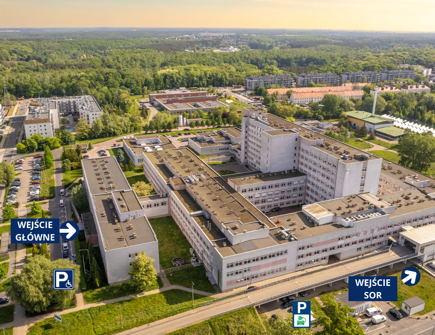 Grafika wskazująca miejsca parkingowe z ładowarkami dla samochodów elektrycznych