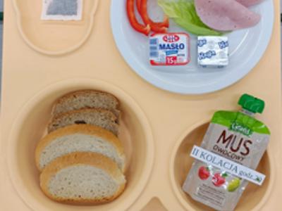 Posiłek na dzień 19.05.2025 roku - kolacja dieta podstawowa.
