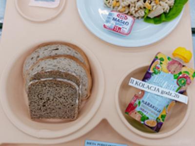 Posiłek na dzień 22.05.2025 roku - kolacja dieta podstawowa.
