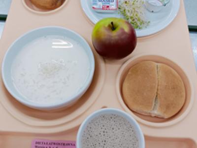 Posiłek na dzień 27.05.2025 roku - śniadanie dieta łatwostrawna.