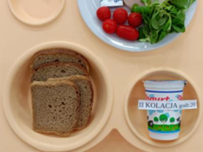 Posiłek na dzień 26.05.2025 roku - kolacja dieta cukrzycowa - dieta z ograniczeniem łatwo przyswajalnych węglowodanów.