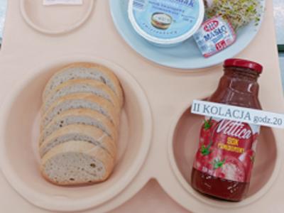 Posiłek na dzień 18.06.2025 roku - kolacja dieta łatwostrawna bogatobiałkowa.