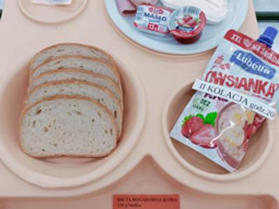 Posiłek na dzień 20.06.2025 roku - kolacja dieta łatwostrawna bogatobiałkowa.
