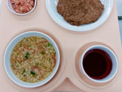 Posiłek na dzień 17.06.2025 roku - obiad dieta podstawowa.