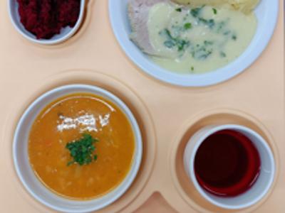 Posiłek na dzień 24.06.2025 roku - obiad dieta łatwostrawna.