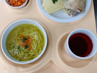 Posilek na dzień 25.06.2025 roku - obiad dieta łatwostrawna.