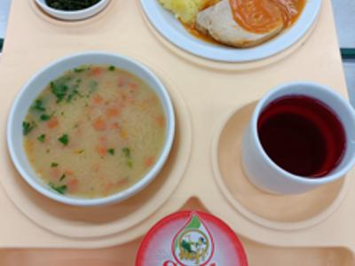 Posiłek na dzień 26.06.2025 roku - obiad dieta łatwostrawna bogatobałkowa.