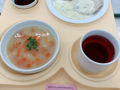 Posiłek na dzień 08.07.2025 roku - obiad dieta łatwostrawna.