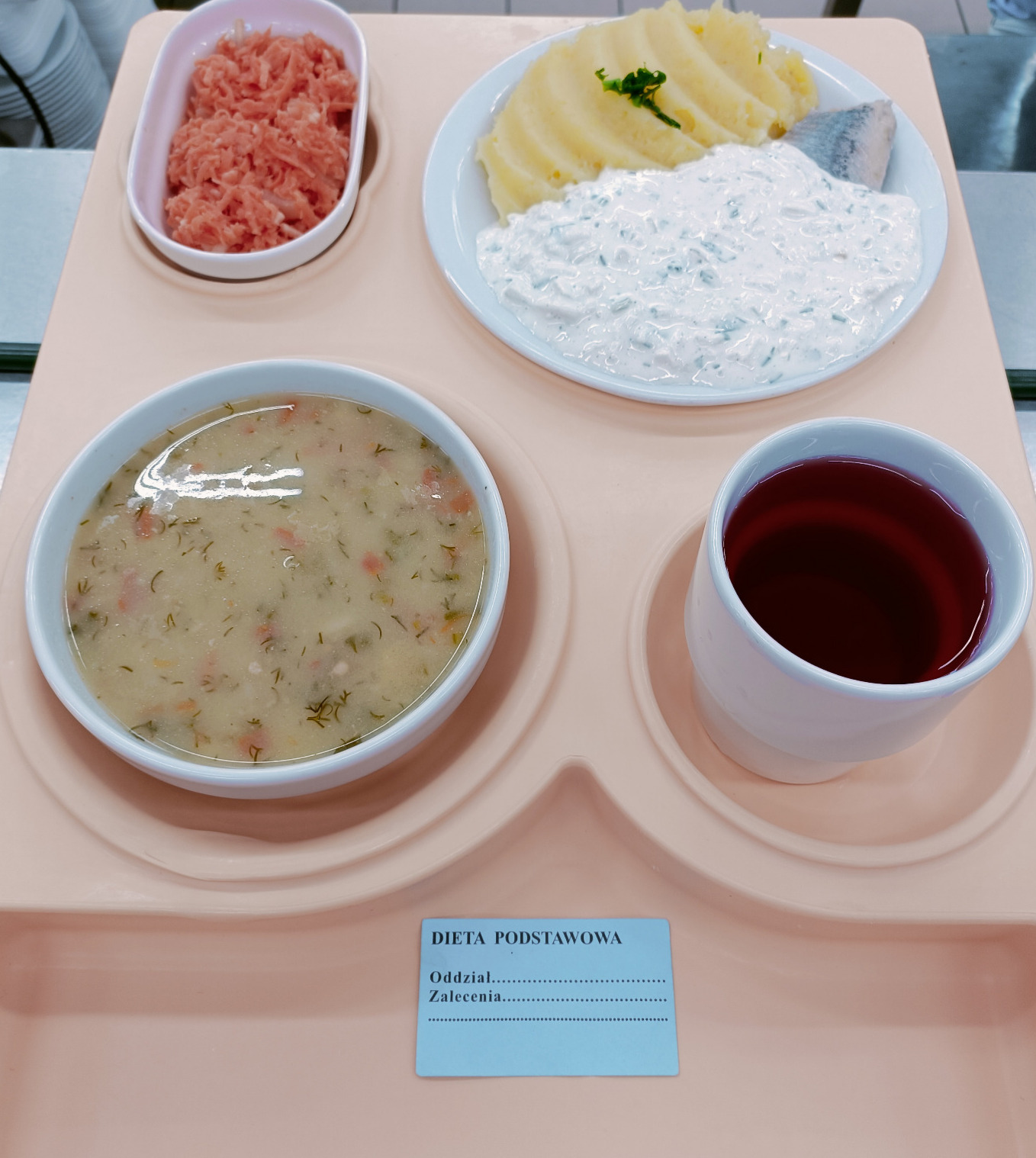 Posiłek na dzień 11.07.2025 roku - obiad dieta podstawowa.