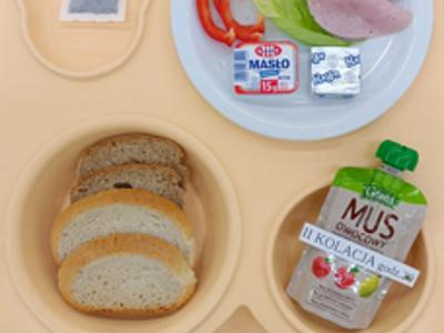 Posiłek na dzień 14.07.2025 roku - kolacja dieta podstawowa.