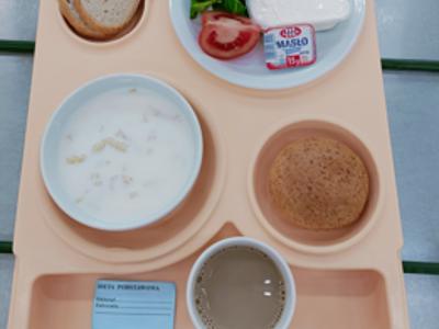 Posiłek na dzień 25.07.2025 roku - śniadanie dieta podstawowa 