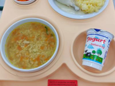 Posiłek na dzień 06.08.2025 roku - obiad dieta cukrzycowa - dieta z ograniczeniem łatwo przyswajalnych węglowodanów.