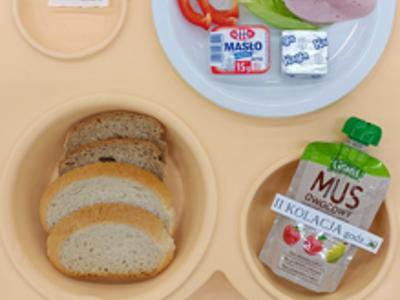 Posiłek na dzień 11.08.2025 roku - kolacja dieta pdstawowa.