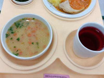 Posiłek na dzień 21.08.2025 roku - obiad dieta łatwostrawna.