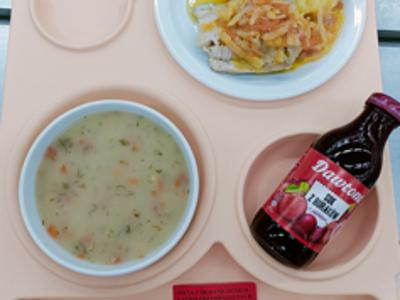 Posiłek na dzień 22.08.2025 roku - obiad dieta cukrzycowa - dieta z ograniczeniem łatwo przyswajalnych węglowodanów.