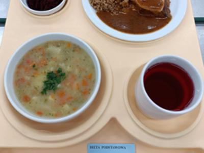 Posiłek na dzień 02.09.2025 roku - obiad dieta podstawowa.