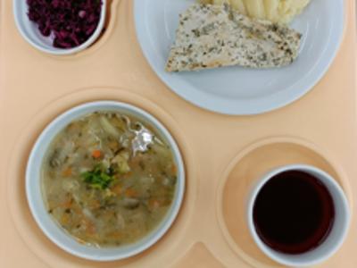 Posiłek na dzień 01.09.2025 roku - obiad dieta podstawowa.