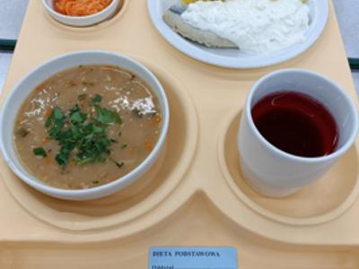 Posiłek na dzień 05.09.2025 roku - obiad dieta podstawowa.