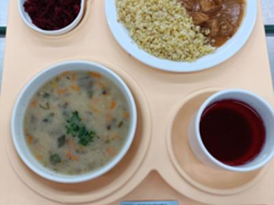 Posiłek na dzień 11.09.2025 roku - obiad dieta podstawowa.