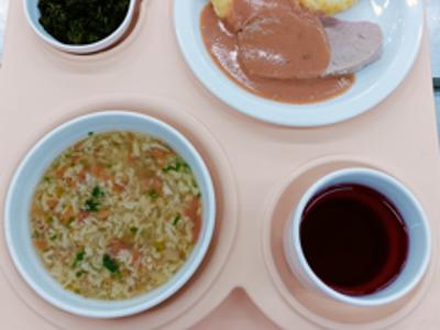 Posiłek na dzień 09.09.2025 roku - obiad dieta łatwostrawna.