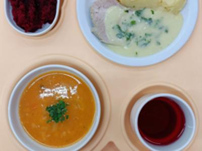 Posiłek na dzień 16.09.2025 roku - obiad dieta łatwostrawna.