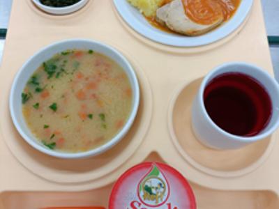 Posiłek na dzień 18.09.2025 roku - obiad dieta łatwostrawna bogatobiałkowa.