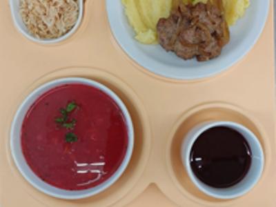 Posiłek na dzień 25.09.2025 roku - obiad dieta podstawowa.