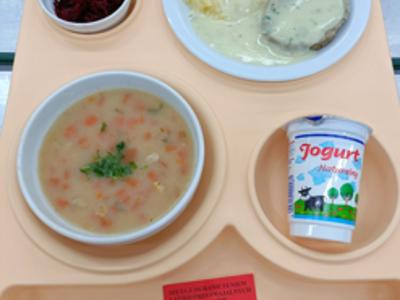 Posiłek na dzień 23..09.2025 roku - obiad dieta cukrzycowa - dieta z ograniczeniem łatwo przyswajalnych węglowodanów.