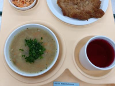 Posiłek na dzień 07.10.2025 roku - obiad dieta podstawowa 